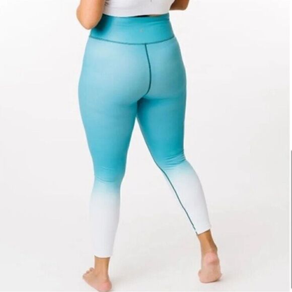 Zyia Teal Venom Metallic Ombre Light N Tight Hi Rise Legging - Picture 4 of 13